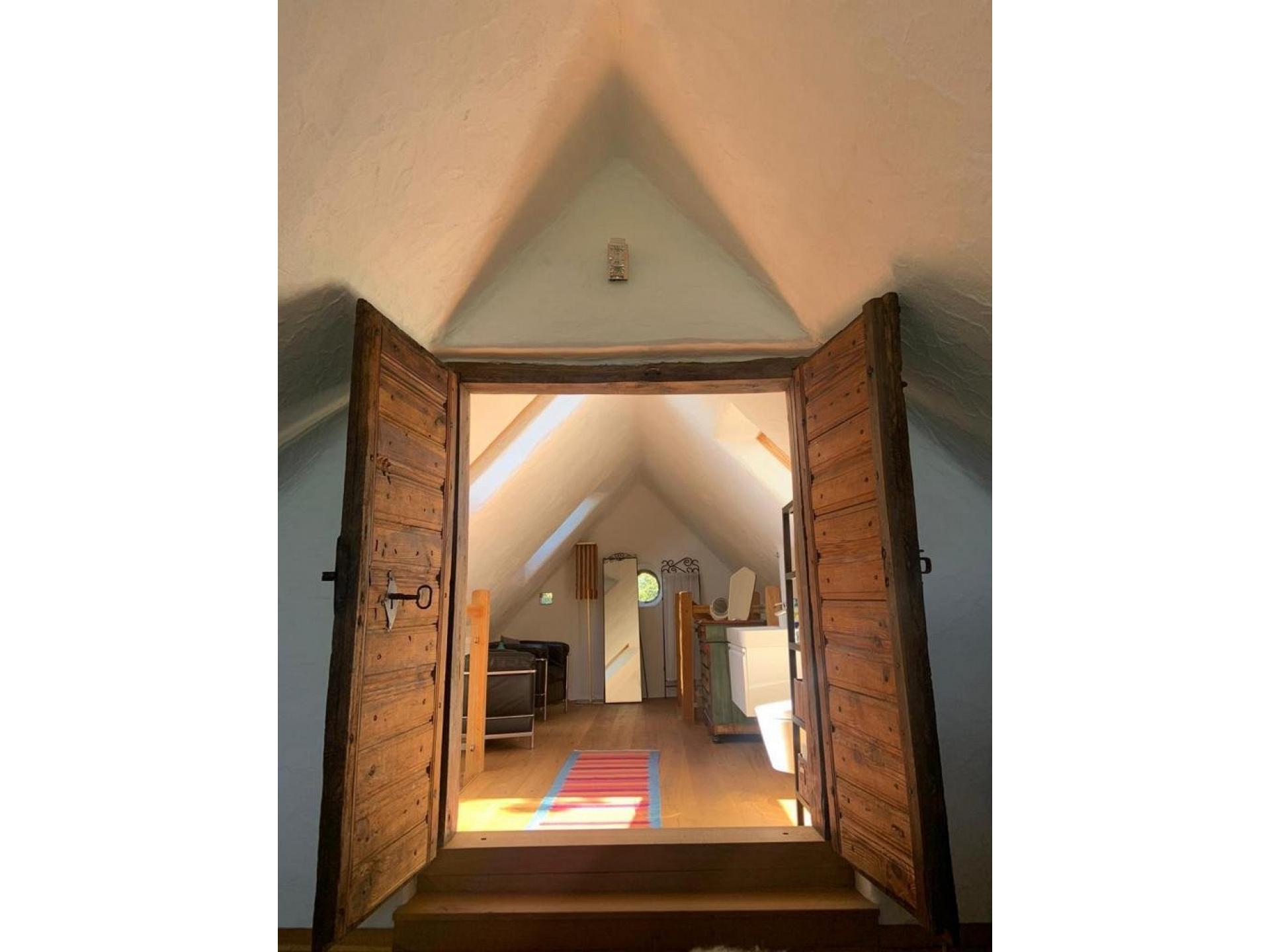 Blick a.d. Schlafzimmer